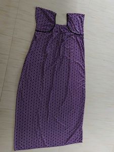 Purple Diamond Print Nightgown