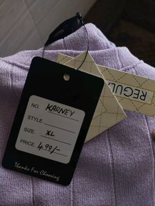 Lavender Colour Sweatshirt Top