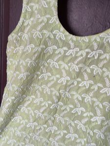 Light Green Embroidered Kurta