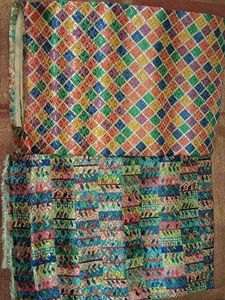 Vibrant Indian blouse Material Fabric.