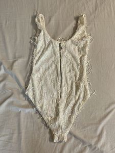 Sparkly White One-Piece
