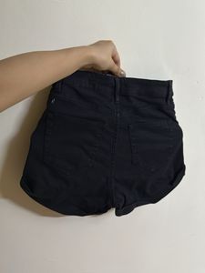 Black High Waist Shorts