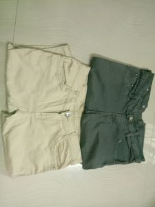 Cotton Stretchable Pants Combo Of 2 - DONATION