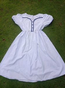 Cute Puff Sleeve Midi Dress