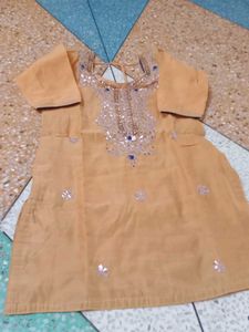 Haldi Gotta Patti Work Kurti