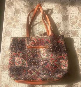 🌸Boho Patchwork Tote Bag with Pouch