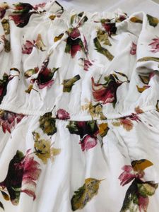 Floral Print Off-Shoulder Dress