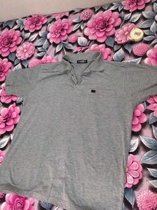 Men's Grey Polo T-Shirt