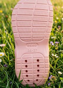 Cute Pink Clogs with Charms for women
