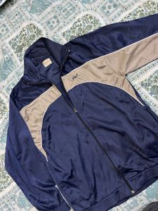 Blue &amp; Tan Track Jacket