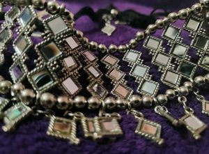 Elegant Mirror Work Necklace &amp; Earring Set