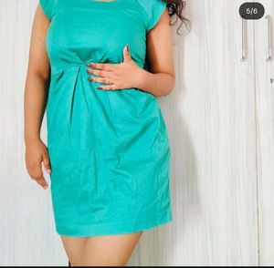Teal Sleeveless Mini Dress🧞‍♀️