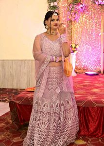 Beautiful Lilac Lehenga Choli Set
