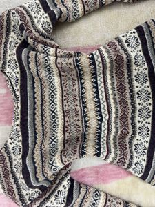 Patterned Long Sleeve Top