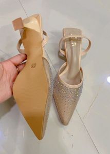 Sparkly Pointed Toe Heels