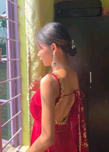 Anarkali backless suit