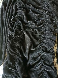 Chic Black Ruched Square Neck Dress 🖤