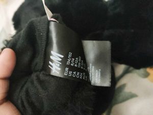 Fuzzy Black Mittens