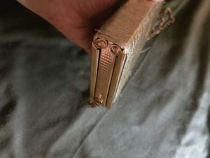 Sparkling Rose Gold Clutch Bag
