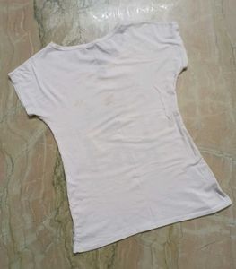 White Graphic T-Shirt with Rhinestone Hat &amp; Bow