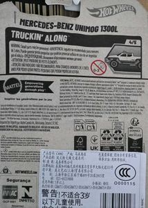 Hot Wheels Mercedes-Benz Unimog 1300L