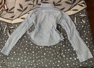 Viral Striped Blue Overshirt