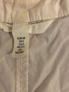 White Casual Button-Up Top