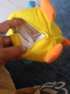 vintage 2007 Mattel duck plush toy pouch