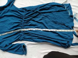 Teal Blue Ethnic Dress Material