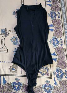 Sleeveless zipper Bodysuit