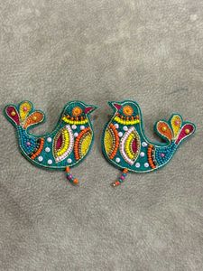 Handmade Beaded Bird earrings