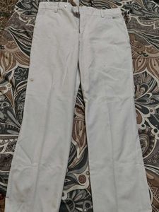 Men's Classic White Trousers