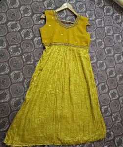 Elegant Yellow Embroidered Kurta Set