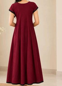 Elegant Maroon Ethnic Gown