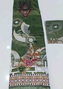 Green Embroidered Kurta Set