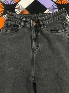 Charcoal Grey Straight Leg Jeans