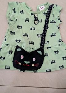 12-18 Months Kids Branded Tshirt / Frock Combo