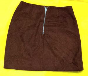 Classic Brown Mini Skirt