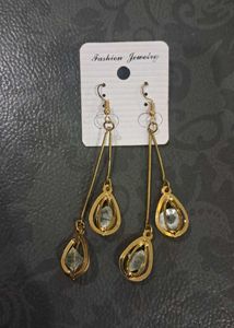 💎 Set of 2️⃣ Elegant Teardrop Dangle Earrings