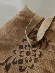 Stylish Jute Tote Bag with Print