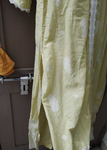Yellow Paisley Print Kurta
