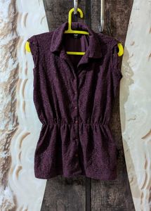 MAX Elegant Lace Peplum Top ✨🤎