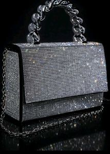 Sparkling Silver Evening Bag