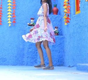 Floral Patchwork Print Dress