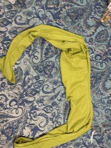 Lime Green Ribbed Leggings