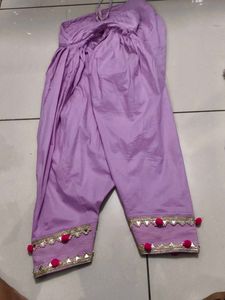 Lavender Kurta Set with Embellishments