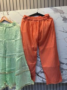 Combo of 2-High Waist Sharara Palazzo Pant