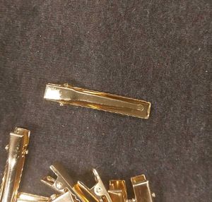 36 golden alligator hair clips