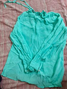 Designer sea green top ateesha by swapnil sindhe