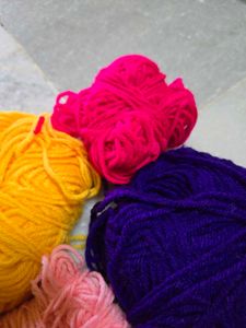 Assorted Yarn Skeins for Crafts